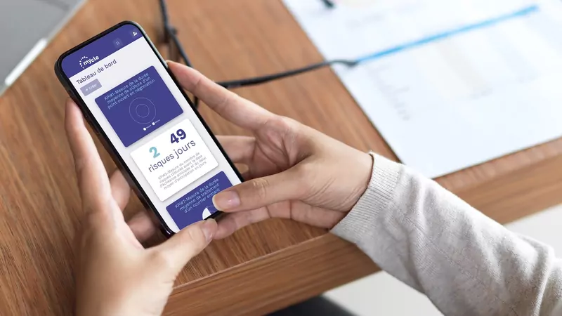 Tableau de bord Mycle sur smartphone : suivi des indicateurs de performance contractuelle